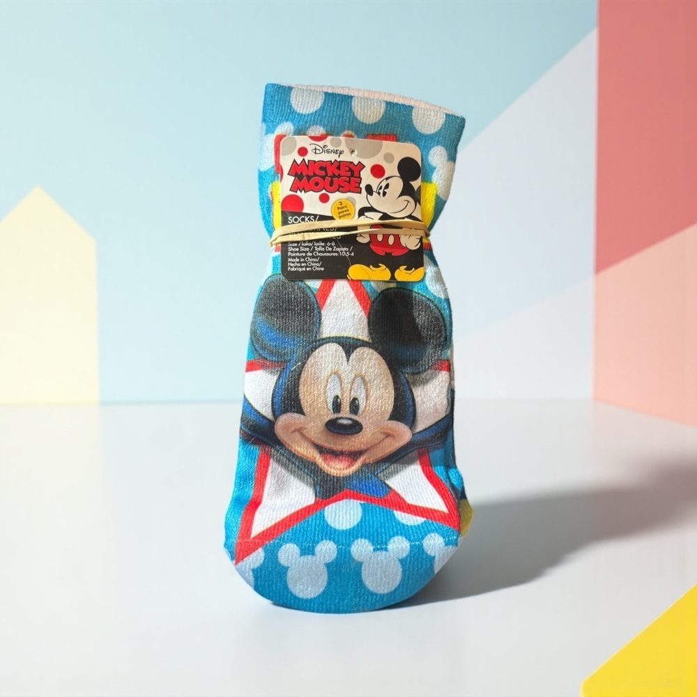 Disney Mickey Mouse Socks | 3-Pack | Adult Women’s 6–8 | NEW